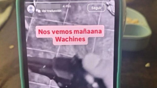 La amenaza que aparecía en la cuenta de Instagram que después fue cerrada.