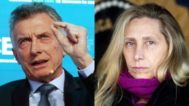 Mauricio Macri y Karina Milei. (DIB
