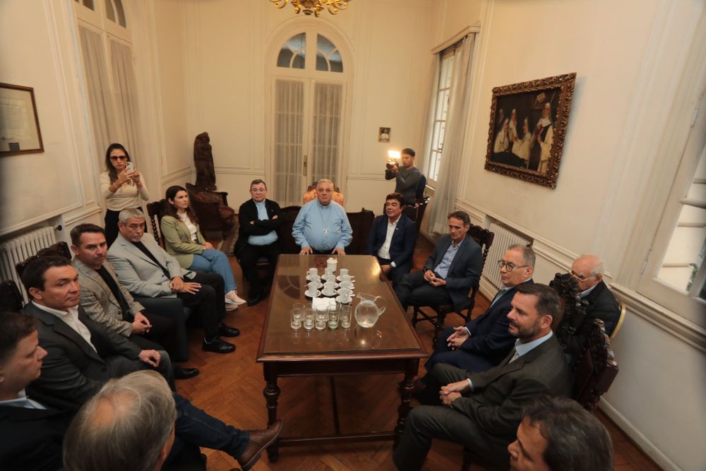Colombo en la reunón con Katopodis y los intendentes.&nbsp;