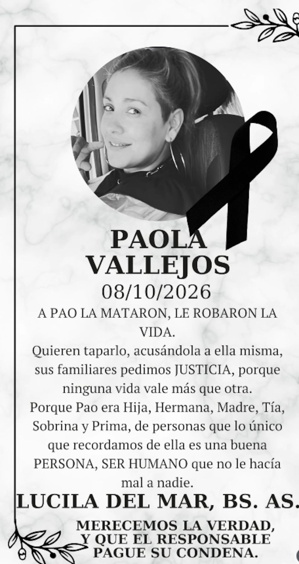 Paola Vallejos Femicidio 2