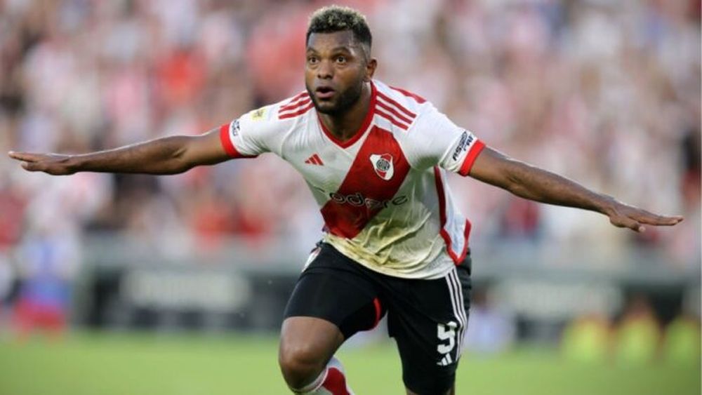 Miguel Borja, el delantero de River.