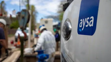 Trabajadores de la empresa AySA.&nbsp;