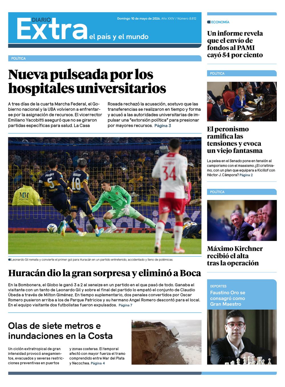 Tapa diario extra 10-05