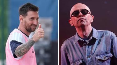 Messi y el Indio Solari.&nbsp;