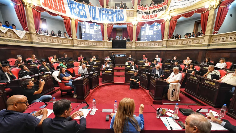Una sesión del Senado bonaerense.&nbsp;