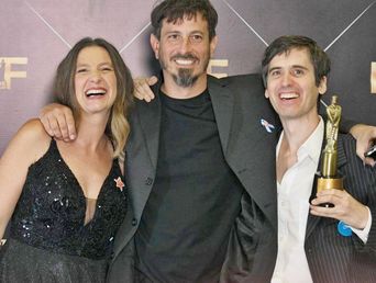 El premio fue recibido por Nadia Coralina Cerino, Emiliano Ocampo y Mariano Martínez.&nbsp;