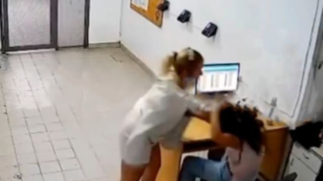 Imágenes captadas por las cámaras de seguridad del hospital.&nbsp;