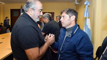 Kicillof, con Daer: sintonía en público y en privado.