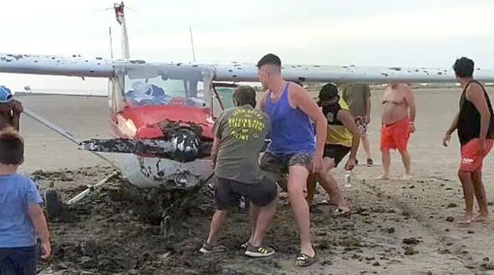 El piloto resultó ileso. (Foto La Posta de Lincoln)