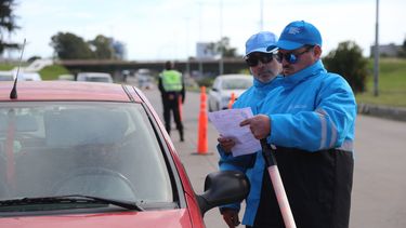 Un control de tránsito en una ruta bonaerense.&nbsp;