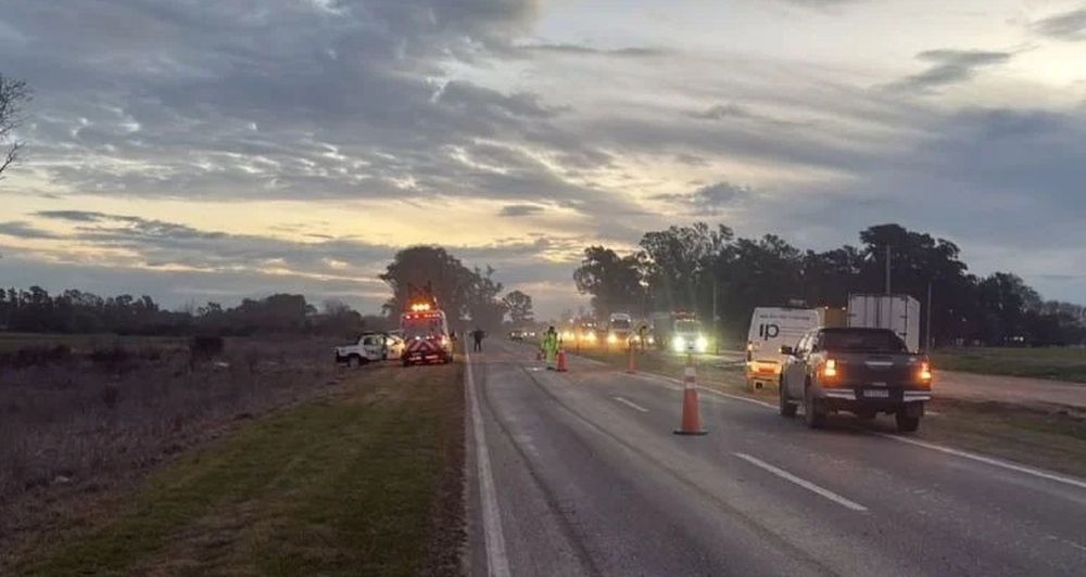 La circulación por la Ruta 5 estuvo interrumpida varias horas.