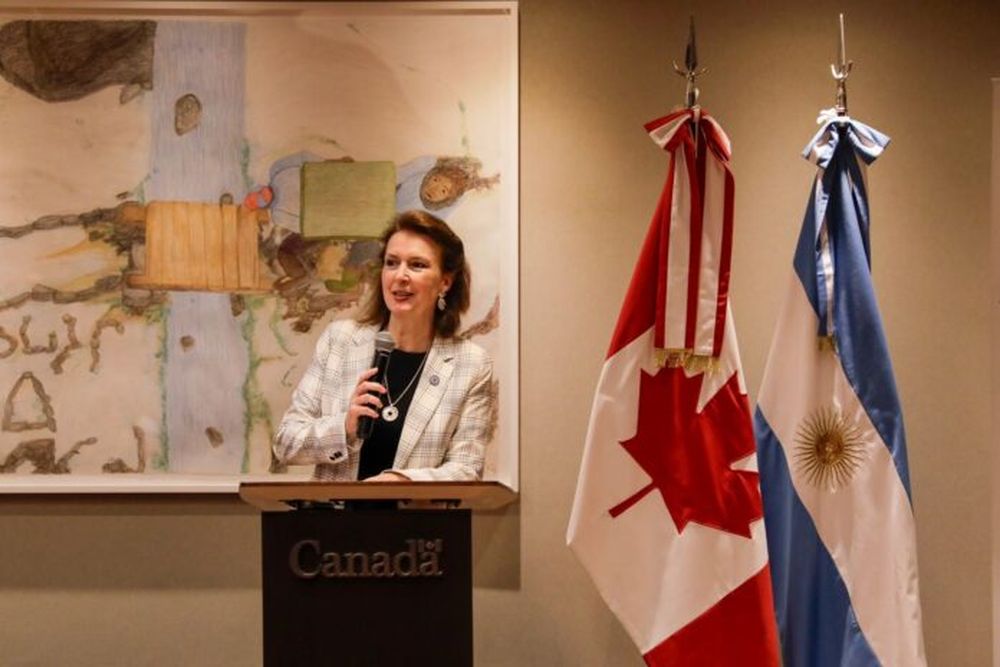 La canciller Diana Mondino.