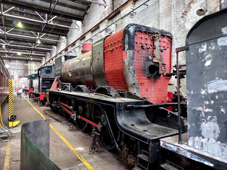 La locomotora 3925 del año 1927 fue restaurada en los talleres del Ferroclub de Remedios de Escalada. (El Diario Sur) 