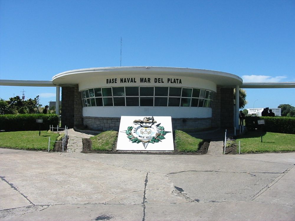 La base naval de Mar del Plata.