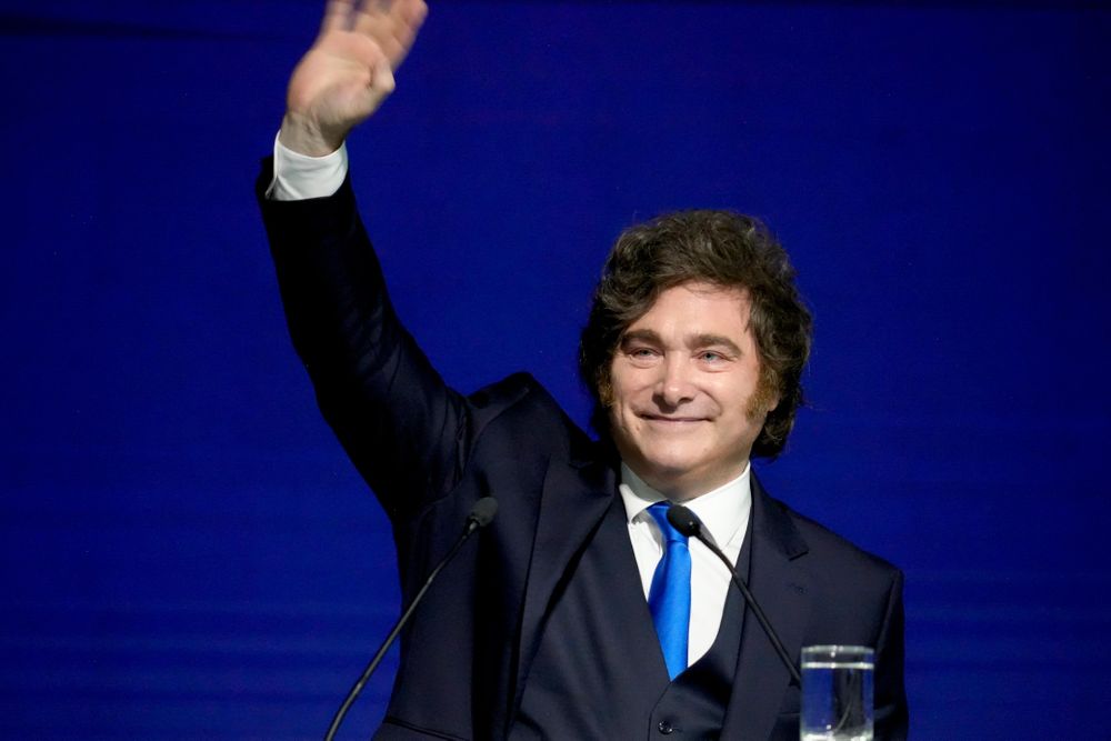 Javier Milei en la AMCHAM.