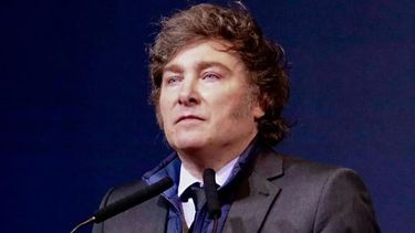 El presidente Milei en su discurso en una universidad en Israel.