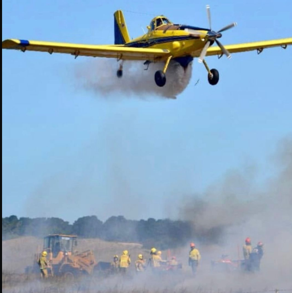 Bomberos de Villa Gesell combatieron el incendio durante dos horas.