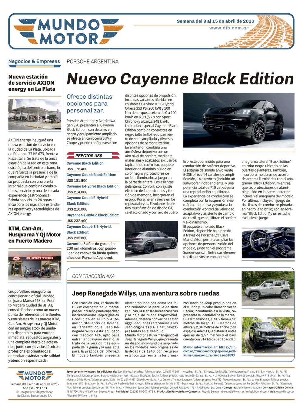 Tapa Mundo motor 1123