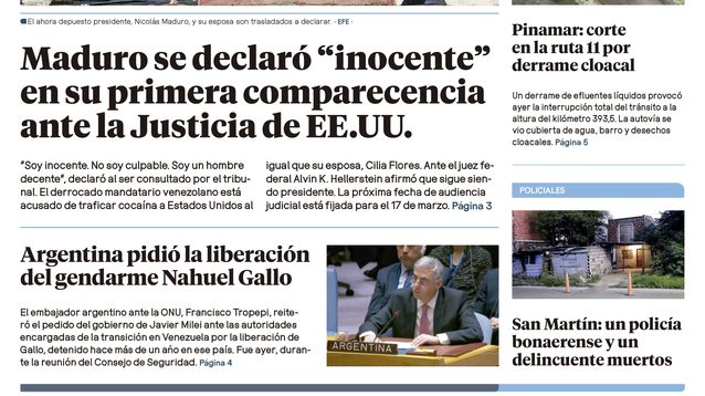 Edición impresa 6/01/2026