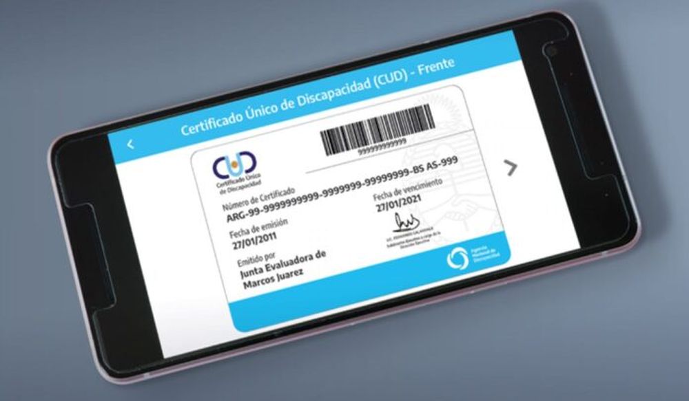 El Certificado Único de Discapacidad.