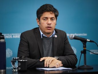 El gobernador Axel Kicillof en conferencia de prensa. (Foto gobernación)  El gobernador Axel Kicillof en conferencia de prensa. (Foto gobernación)