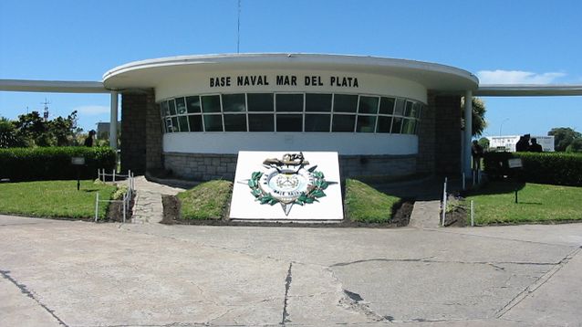 La base naval de Mar del Plata.