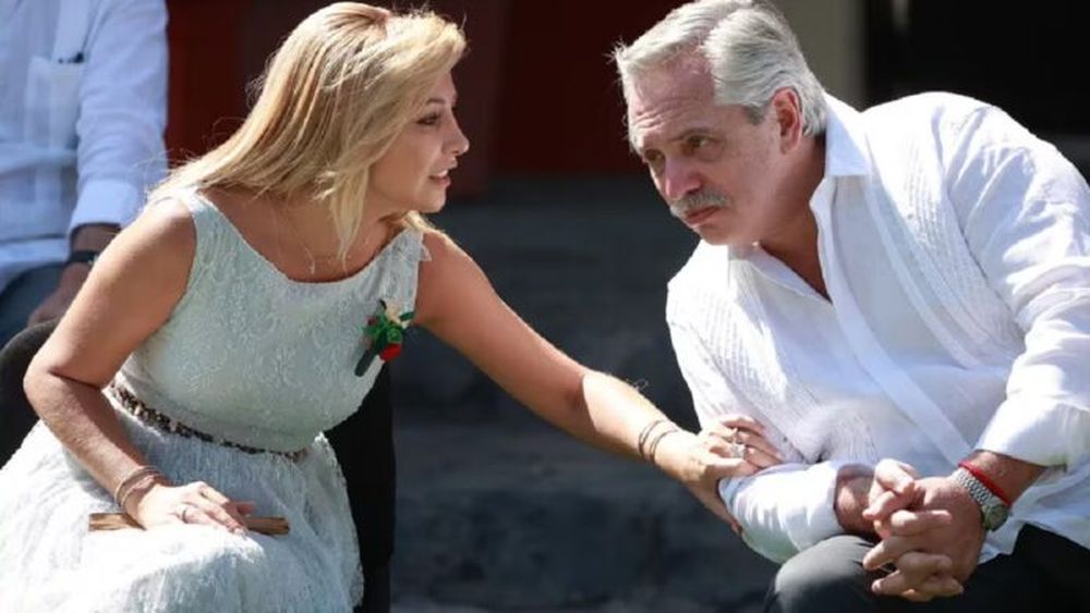 Fabiola Yañez y Alberto Fernández.