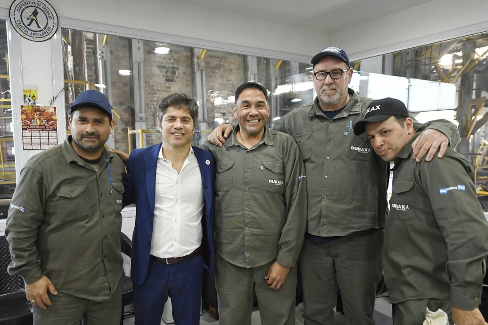 Kicillof en la cooperativa en Avellaneda.&nbsp;