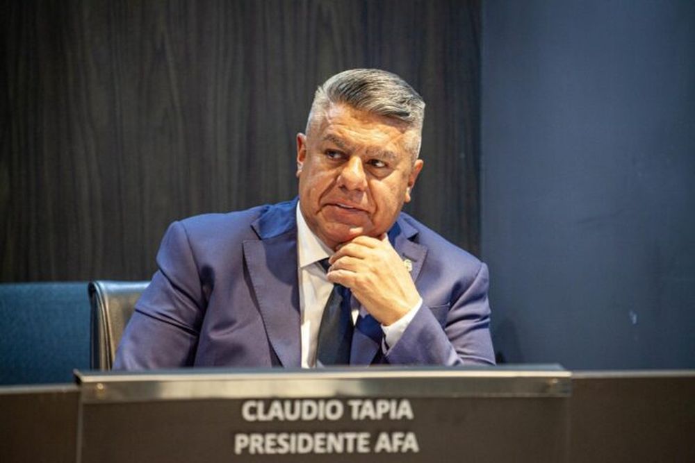 El presidente de la AFA, Claudio “Chiqui” Tapia.