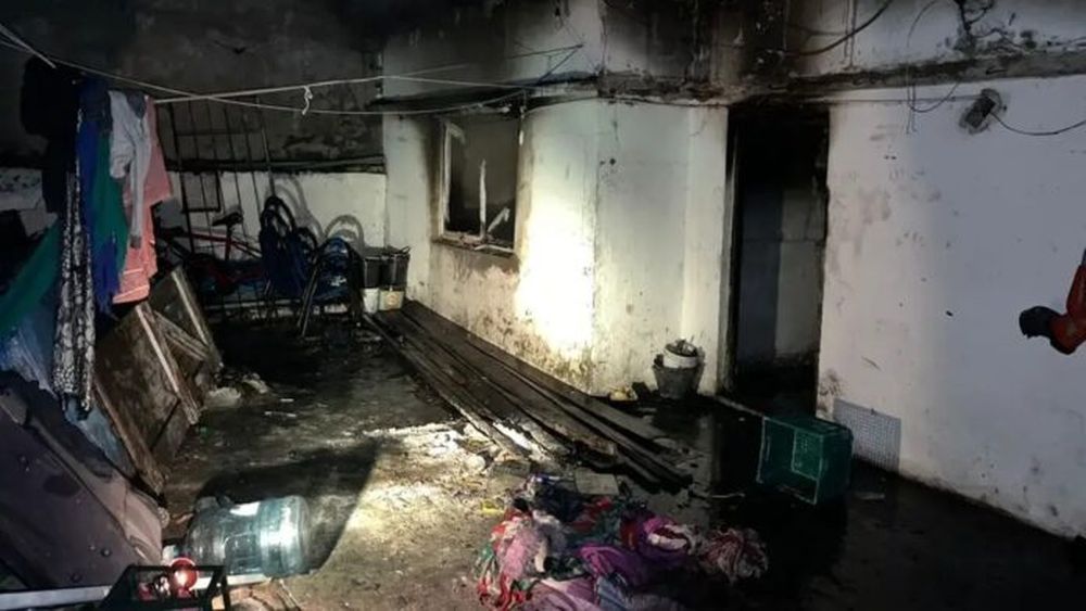Así quedó la casa donde falleció el niño León Cáneva. (0221)