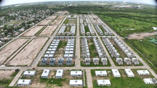 Un varrio con decenas de viviendas.&nbsp;