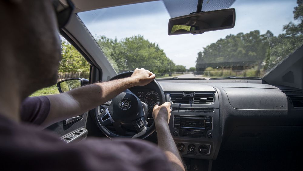 Un viajero en plena ruta del país.&nbsp;