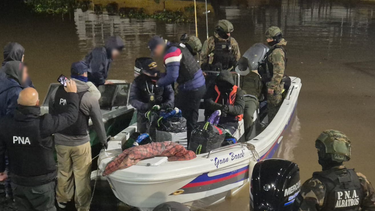 Operativo de Prefectura Naval Argentina en aguas del Paraná, que permitió incautar unos 500 kilos de cocaína.&nbsp;