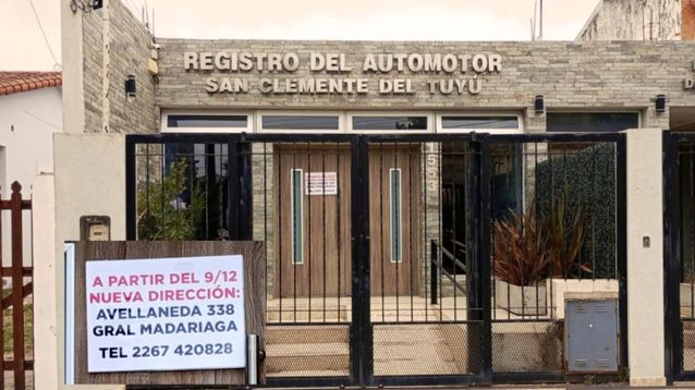 Así se ve por estos días la ya exoficina del Registro en San Clemente.
