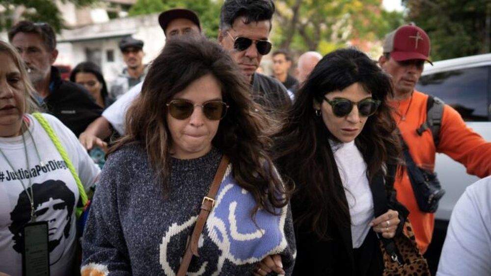 Dalma y Gianinna Maradona, las hijas mayores de Maradona. - Xinhua -
