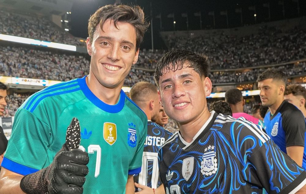 Santiago Beltrán y Tomás Aranda, dos de los jugadores con futuro que hizo debutar Scaloni.