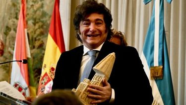 Milei en España. (DIB)