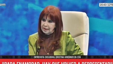 Cristina Fernández de Kirchner confirmó que será candidata por la tercera sección electoral. (Imagen de TV)