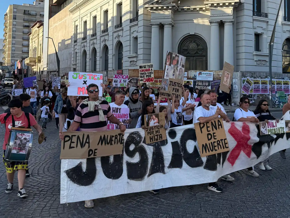 Pedido de justicia por el crimen de Milagros Quenaipe en Tandil.