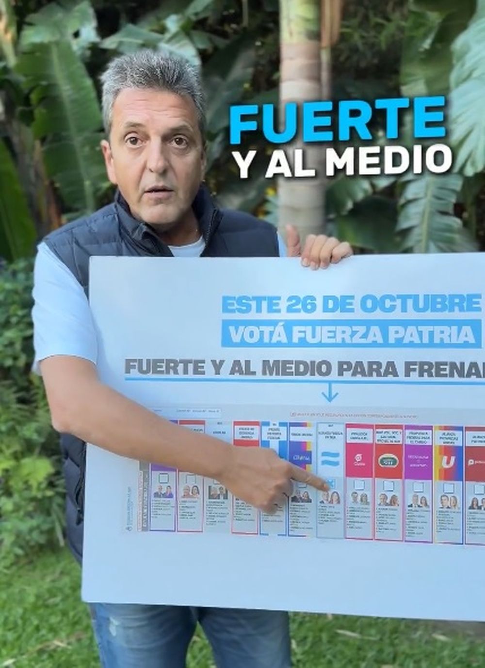 Sergio Massa explicó cómo votar este domingo.