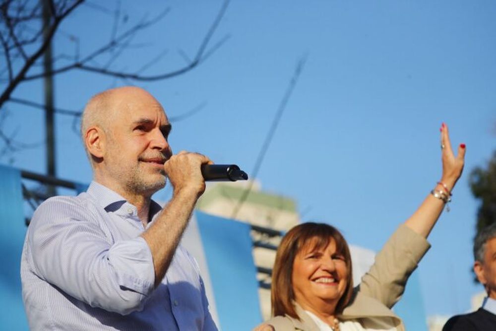 Horacio Rodríguez Larreta junto a Patricia Bullrich.