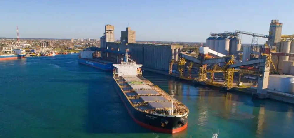 Puerto Quequén, uno de los motores de la exportación argentina.