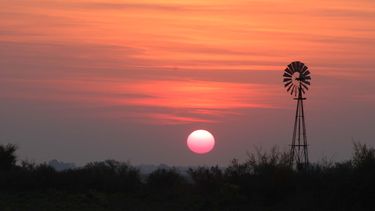Nada como un atardecer en el campo bonaerense