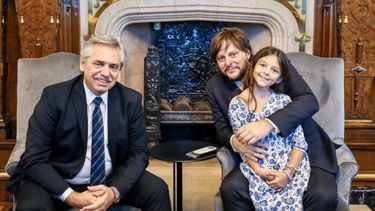 Una visita de Santoro a Fernández en Casa Rosada, antes de distanciarse.  (Archivo)