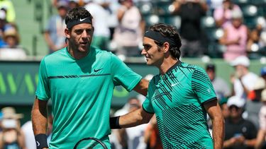 El suizo Roger Federer estaba nominado al Salon de la Fama junto a Juan Martín del Potro.