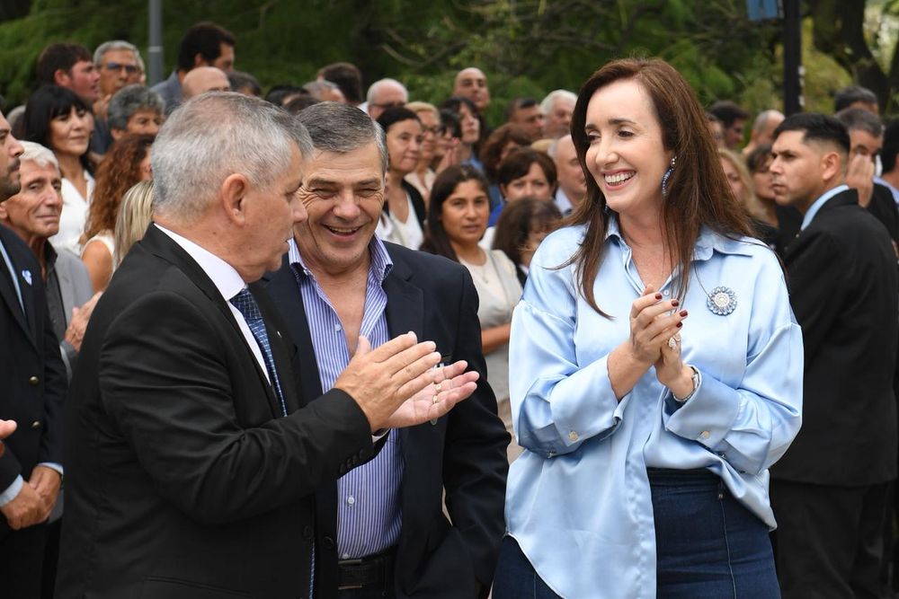 La vicepresidenta Victoria Villarruel en Chivilcoy.&nbsp;