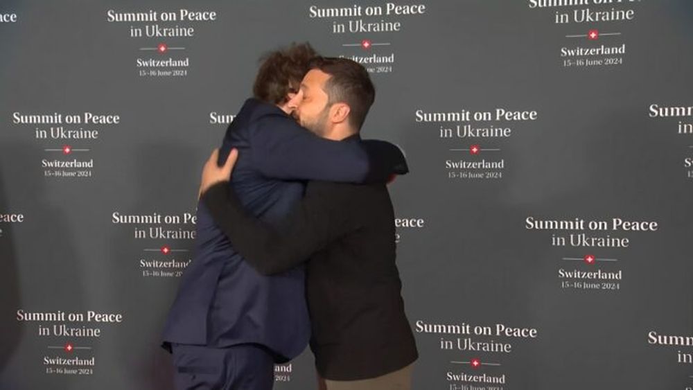 El presidente de Argentina, Javier Milei, se encuentra con Volodimir Zelenski. (Captura de video)