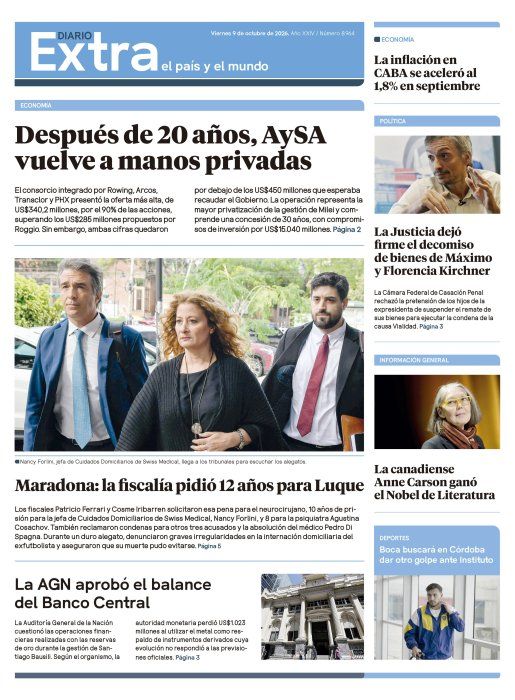 Edición impresa 9/10/2026