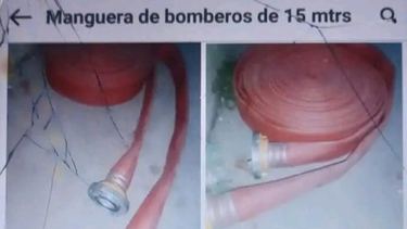 El aviso de la manguera en venta que permitió a la Policía dar con los ladrones.