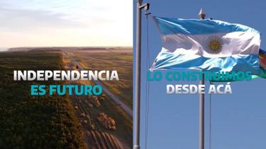 La frase que aparece en el final del video. (X @Kicillofok)